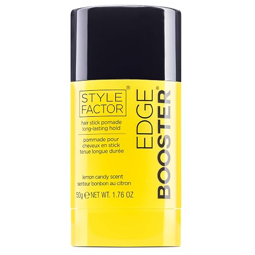 Style Factor EDGE BOOSTER Hair Wax Stick Pomade with Beeswax | Strong Hold Slick Stick for Flyaways, Edges & Baby Hair for Sleek Buns & Ponytails | Beauty & Personal Care Style Factor