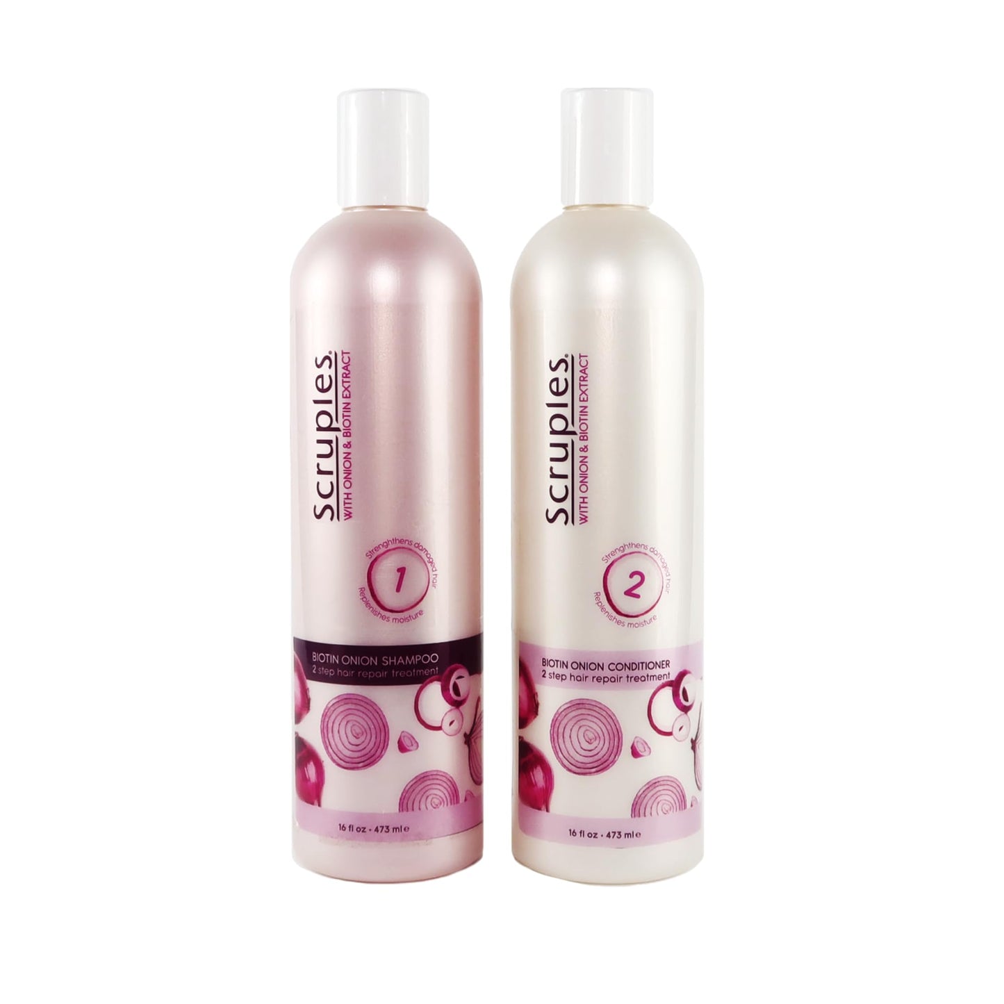 Scruples Biotin Onion Shampoo and Conditioner Bundle - Hair Growth Shampoo & Conditioner for Women to Strengthen & Hydrate - Made with Onion Extract Beauty & Personal Care Scruples
