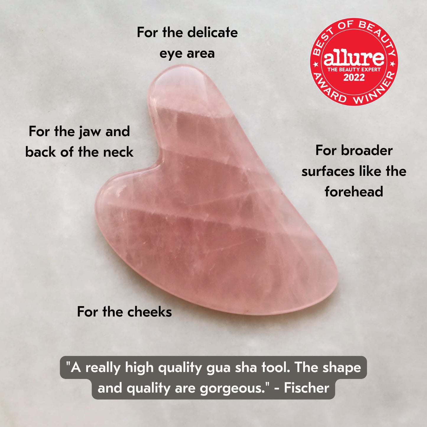 Mount Lai Rose Quartz Gua Sha Facial Tools, Pink Quartz Gua Sha Facial Tools Set and Roller, Guasha Tool for Face to Relieve Muscle Tension and Reduce Beauty & Personal Care Mount Lai