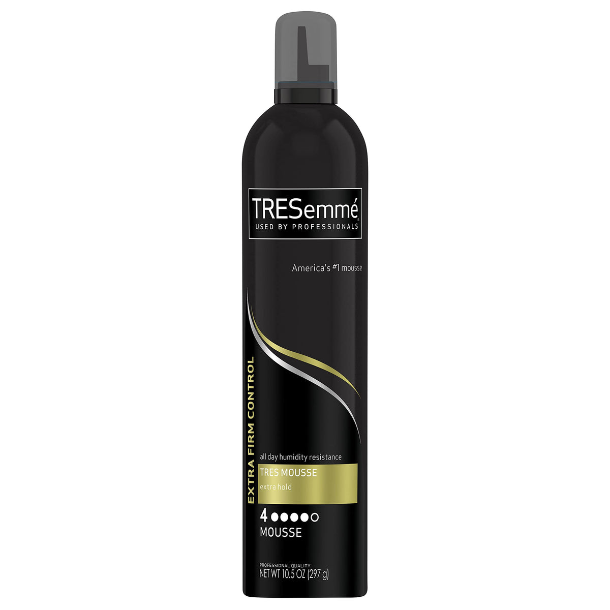 TRESemmé Tres Mousse Tres Extra Firm Control Mousse, Frizz Control with Flexible Feel for All Hair Types, Humidity Resistant, 10.5 oz Beauty & Personal Care TRESemmé