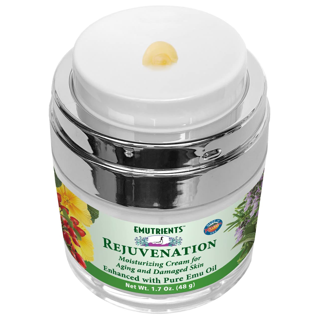 Montana Emu Ranch - Rejuvenation Cream 1.7 Ounces - Enhanced with Pure Emu Oil Beauty & Personal Care Montana Emu Ranch
