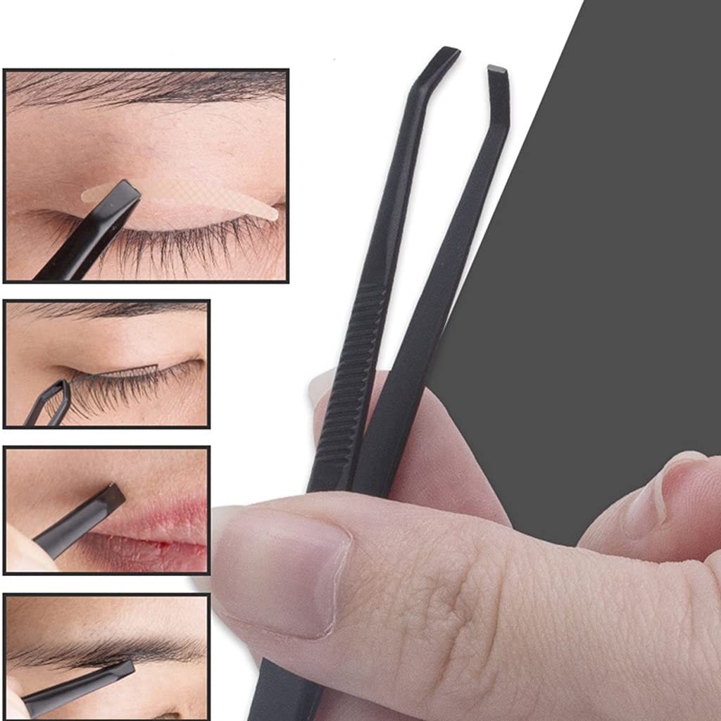 AFPSDLFJDLS Stainless Steel Eyebrow Tweezer Oblique Pliers Pull Forceps Moustache Beauty Makeup Tools Hair Removal Clip Beauty and Personal Care AFPSDLFJDLS