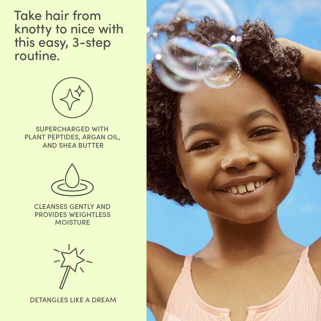Evereden Kids Mini Hair Trio Set: Travel Size Hair Shampoo, Conditioner and Detangling Spray for Kids Ages 3+, Plant Protein Peptides & Argan Oil Beauty & Personal Care Evereden