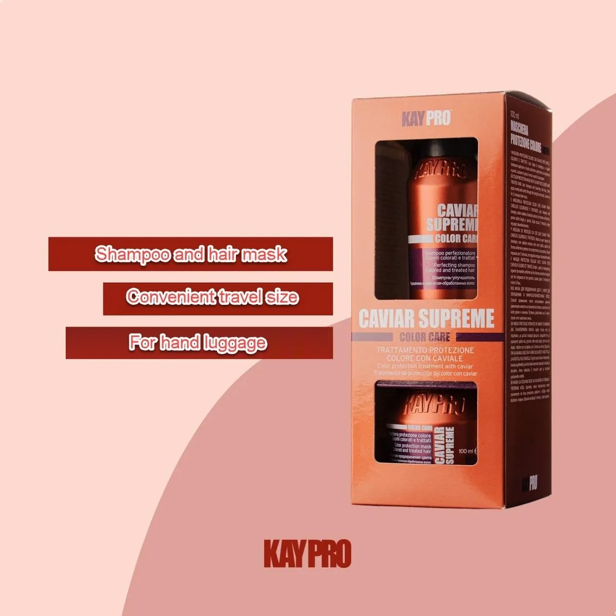 KAYPRO Caviar Mini Kit - Shampoo & Mask (2x100ml)., Clear Beauty & Personal Care KAYPRO