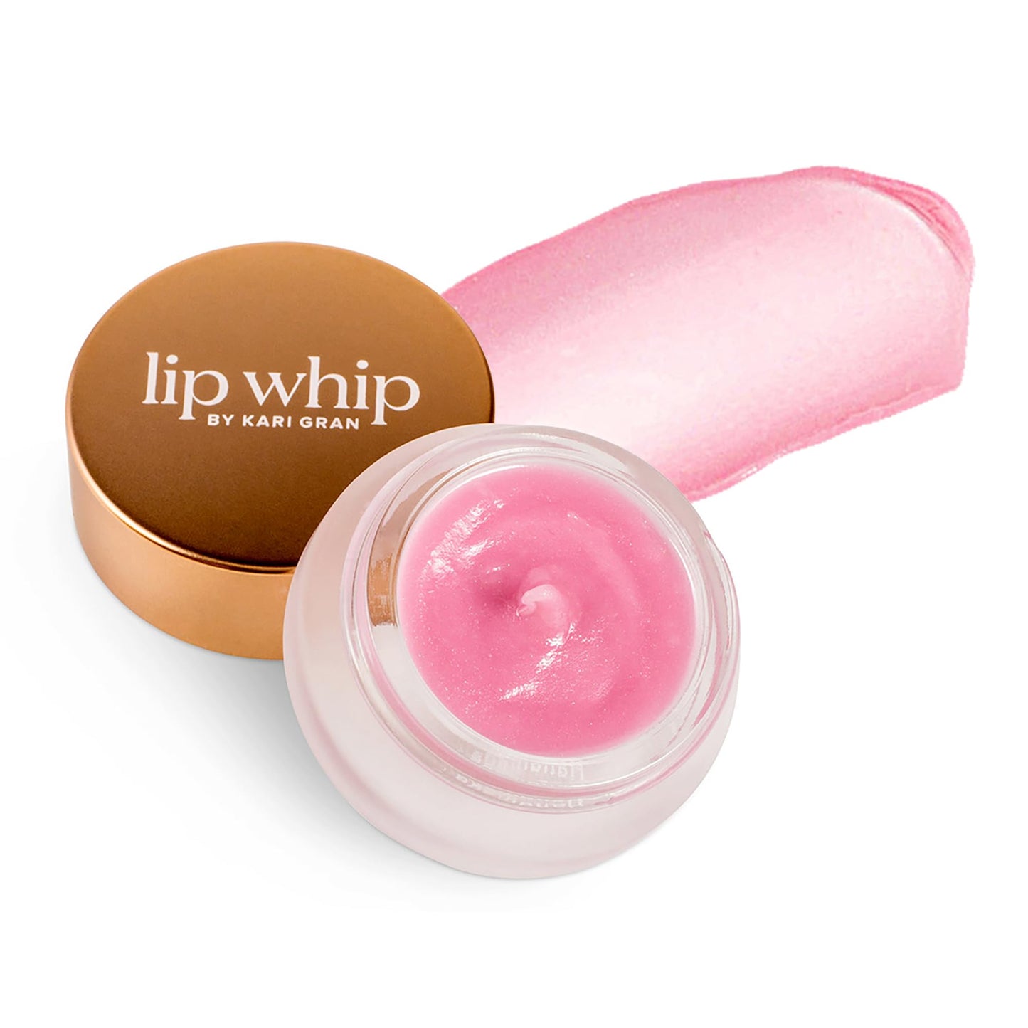 Kari Gran Lip Whip - Moisturizing Lip Balm with Organic Oils - Glossy Sheen + Peppermint - Rich Buttery Texture, Hydrates & Protects - Non-GMO Beauty and Personal Care Kari Gran