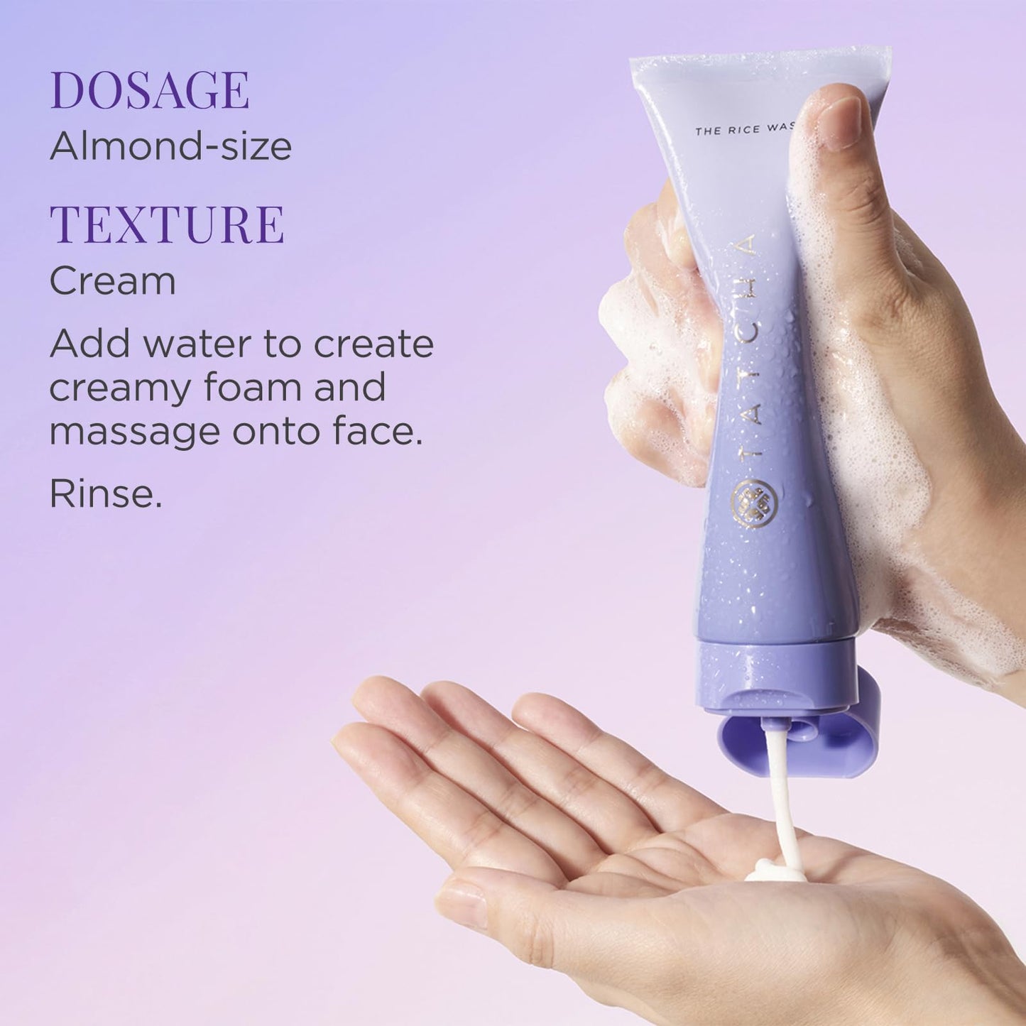 TATCHA The Rice Wash | Soft Cream Facial Cleanser Washes Away Buildup Without Stripping Skin For A Soft, Luminous Complexion | 4 oz Beauty & Personal Care TATCHA