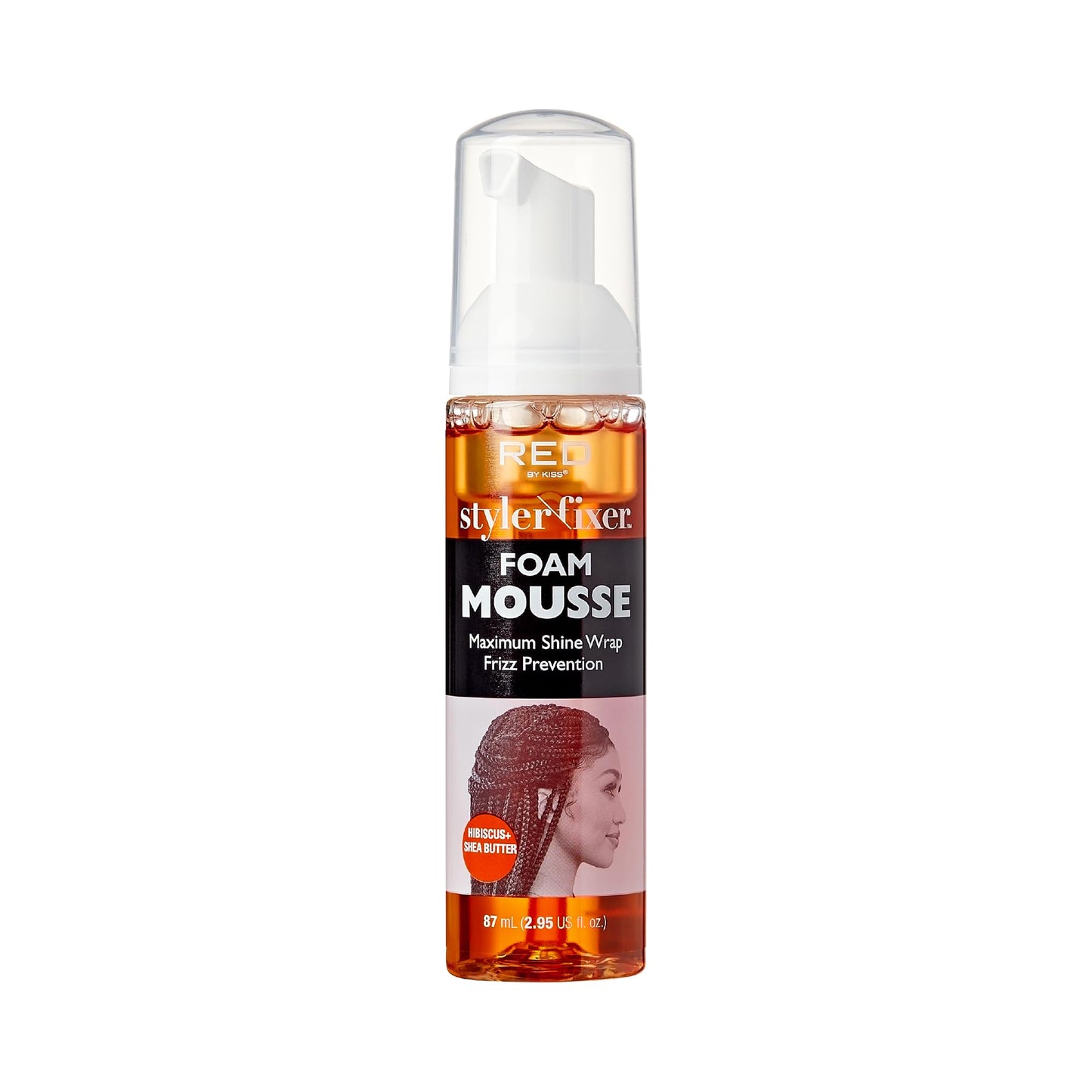Red by Kiss Foaming Mini Travel Size Mousse, Maximum Shine Wrap Mousse, Reduce & Prevent Frizz, Define Curls, Hold Styles, Nourishes Dry & Crips Hair Beauty & Personal Care Red by Kiss
