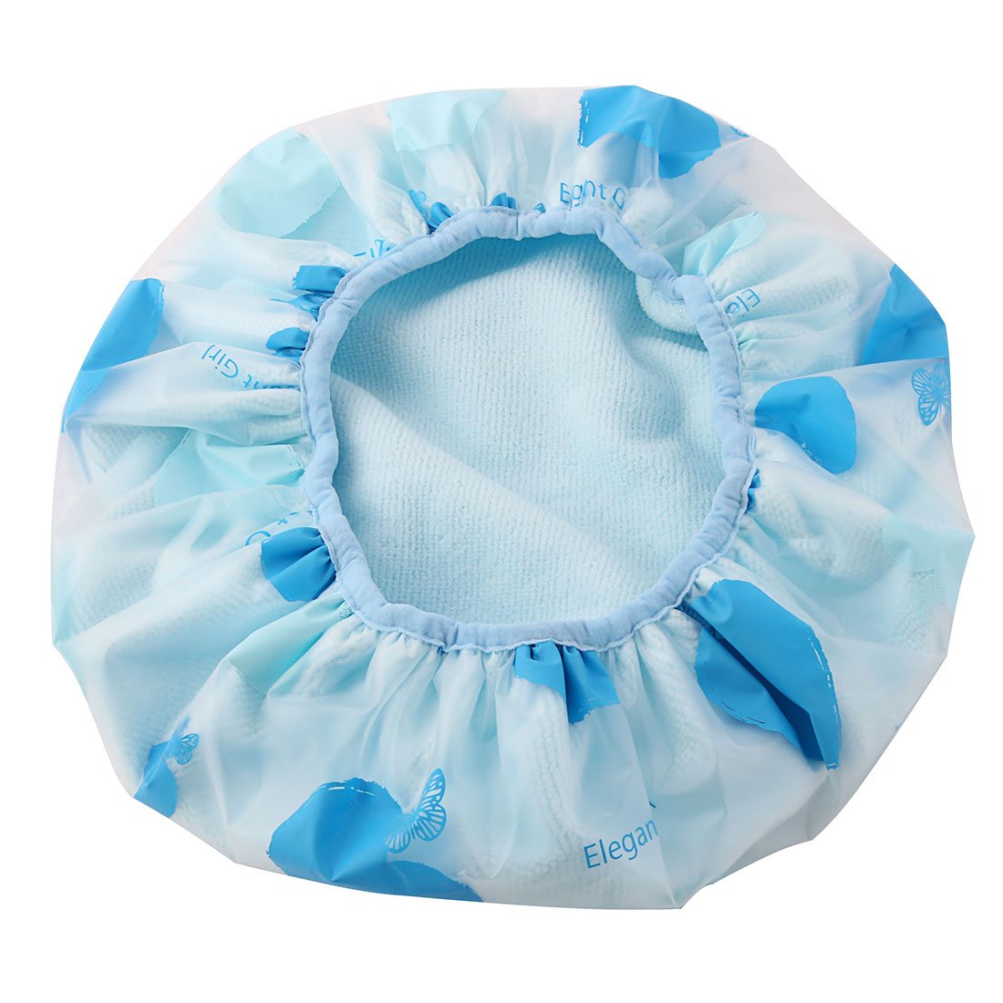 Ruilogod Microfiber Heart Pattern Women Hair Protector Water Resistant Elastic Spa Shower Cap (id: 9e1 9cb 11e f65 da9 Beauty and Personal Care Ruilogod