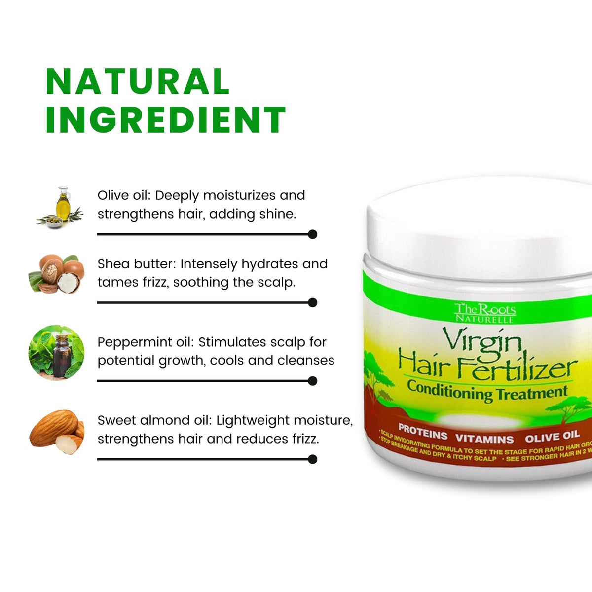 Virgin Hair Fertilizer Deep Conditioner - Hair Growth Mask Deep Conditioner for Dry Damaged Hair - Deep Moisturizing & Conditioning Protein Treatment