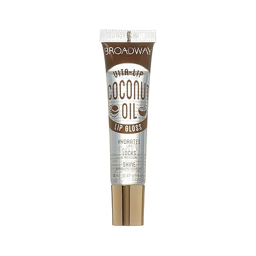 Broadway Vita-Lip Clear Lip Gloss 0.47oz/14ml (BCLG0301- Coconut Oil) Beauty & Personal Care Ruby Kisses