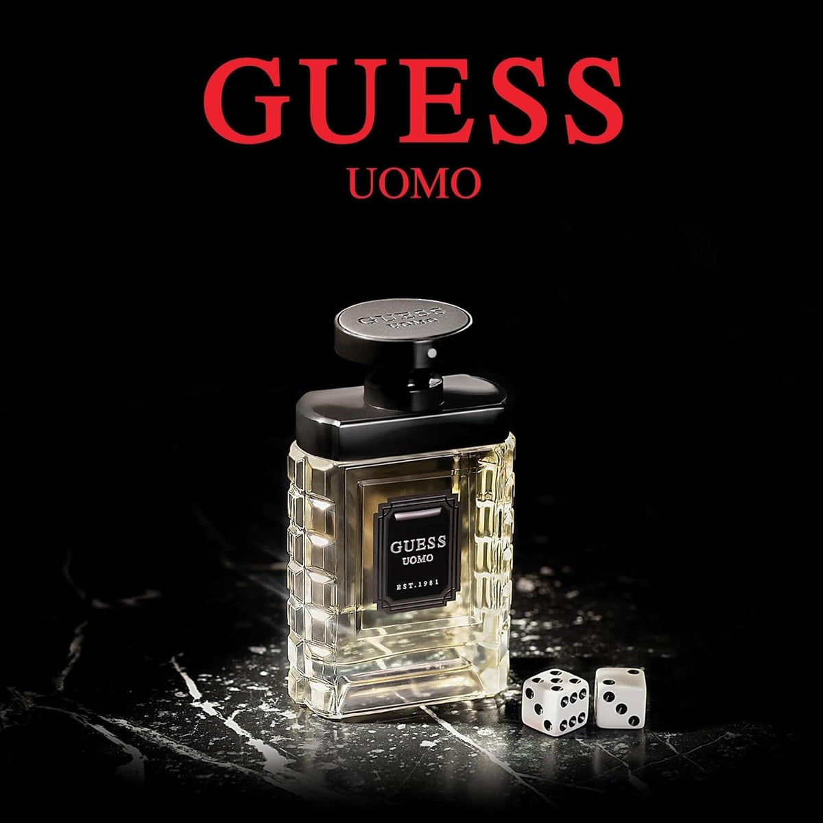 GUESS UOMO Eau de Toilette, 3.4 Fl Oz Beauty & Personal Care GUESS