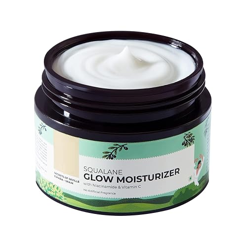 SENTA Squalane (Plant) Glow Moisturizer for face with Niacinamide & Vitamin C | Moisturizer for dry skin hydration | Face moisturizer with vitamin c Beauty & Personal Care SENTA