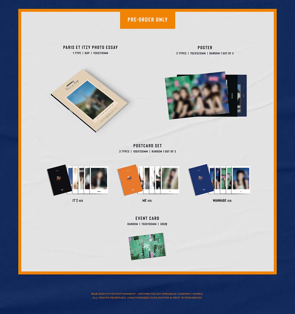 JYP Ent ITZY - IT'Z ME [B ver.] Album+Pre-Order Benefit+Folded Poster+Extra Photocards Set… Beauty and Personal Care UiiWout FGBVPL
