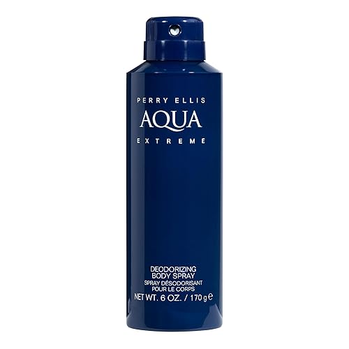 Perry Ellis Aqua Extreme Body Spray for Men - Body Spray Cologne, EDT, All Over Men's & Boys Mist with Notes of Fresh Wood & Spice Fragrance - 6 oz Beauty & Personal Care Perry Ellis