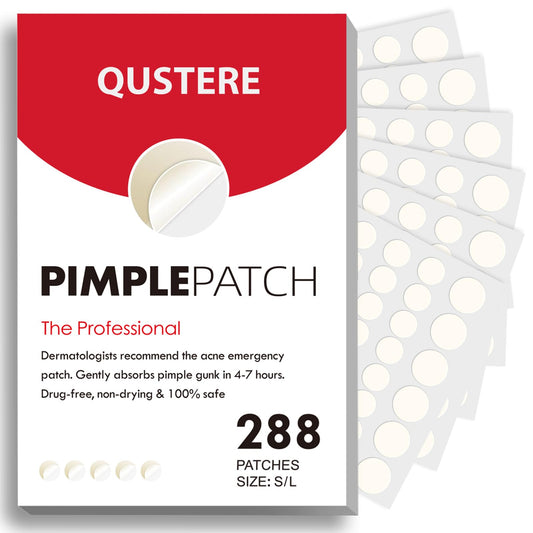 QUSTERE Pimple Patches for Face, Hydrocolloid Acne Patches, Cute Round Shape Zit Covers, Spot Stickers with Tea Tree, Salicylic Acid & Cica Oil| 2 Beauty & Personal Care QUSTERE