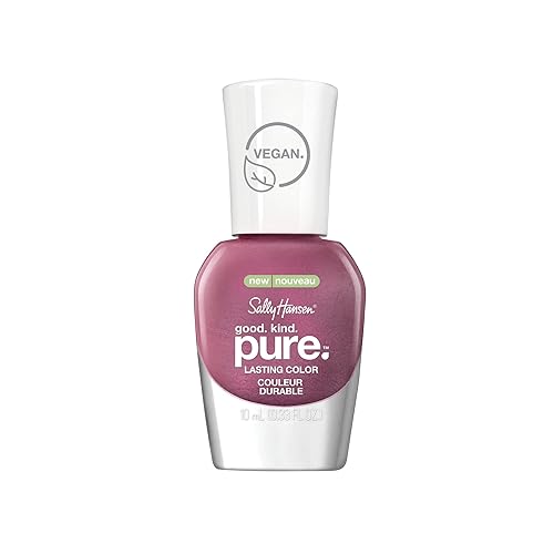 Sally Hansen Good. Kind. Pure. Nail Polish | Plant-Based, Vegan, 16-Free Formula | Shimmer, Shimmery | 331 Frosted Amethyst | Iridescent Purple Nail Beauty & Personal Care Sally Hansen