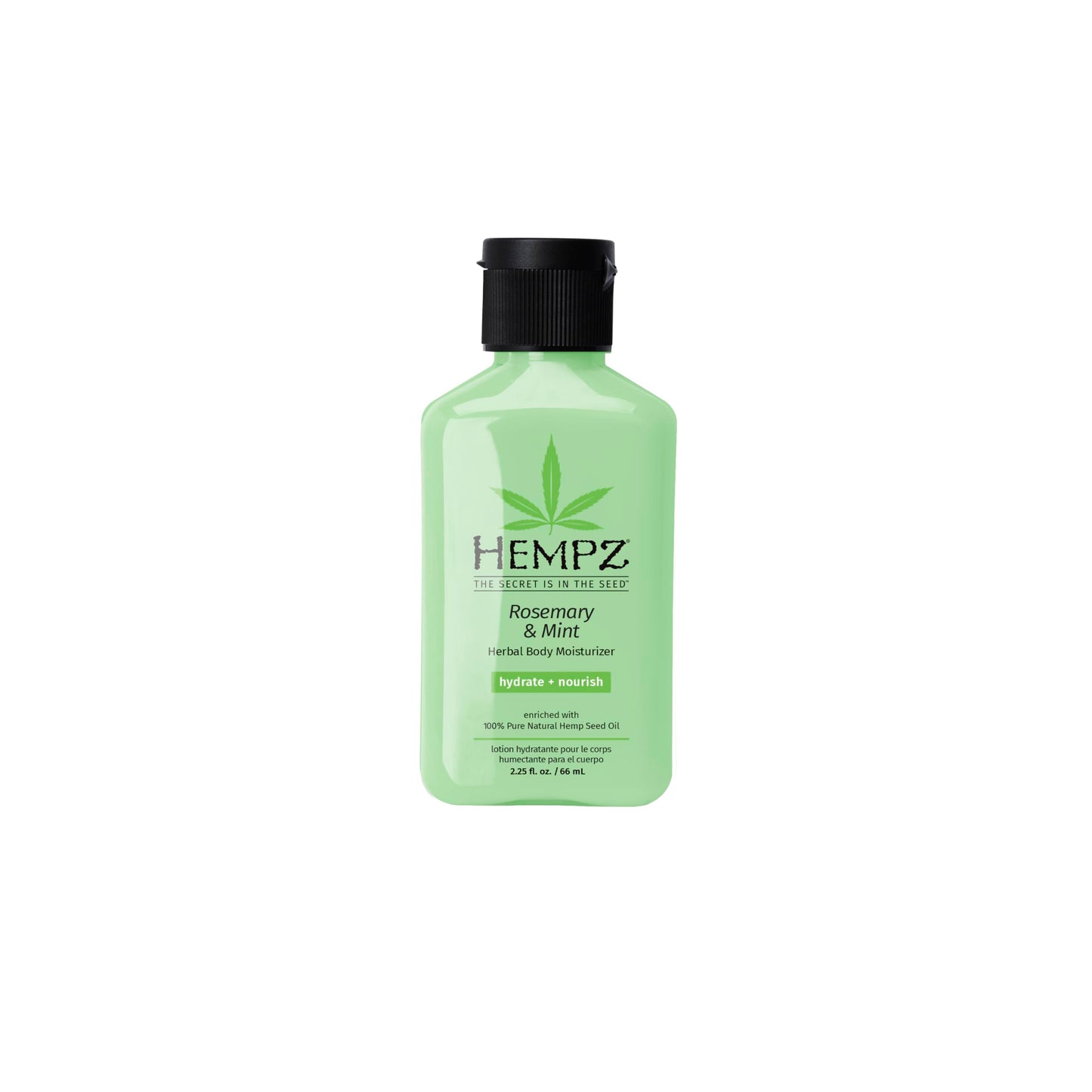HEMPZ Herbal Body Moisturizer, Rosemary & Mint Travel Mini 2.25 Oz - Hydrating Lotion Rich with Minerals, Vitamin C, & Hempseed Oil to Nourish Beauty & Personal Care Hempz