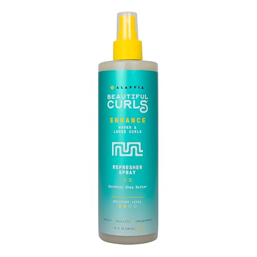 Alaffia Beautiful Curls Curl Enhance Refresher Spray, Wavy to Curly Hair Products, No Sulfates with Shea Butter & Essential Oils, Calendula and Aloe Beauty & Personal Care Alaffia