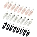 Wobe 24 Pcs No Bend Hair Clips Pin Curl Creaseless Clips No Crease Hair Clip for Hairstyle Bangs Finger Waves Makeup Application Hairdressing Hairpins Beauty & Personal Care Wobe