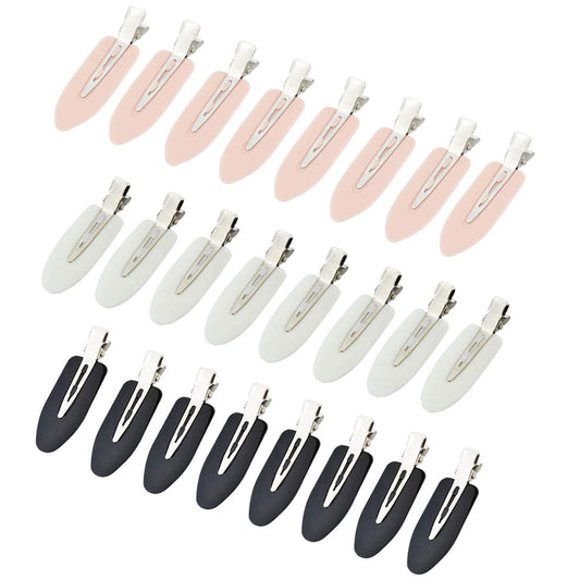 Wobe 24 Pcs No Bend Hair Clips Pin Curl Creaseless Clips No Crease Hair Clip for Hairstyle Bangs Finger Waves Makeup Application Hairdressing Hairpins Beauty & Personal Care Wobe