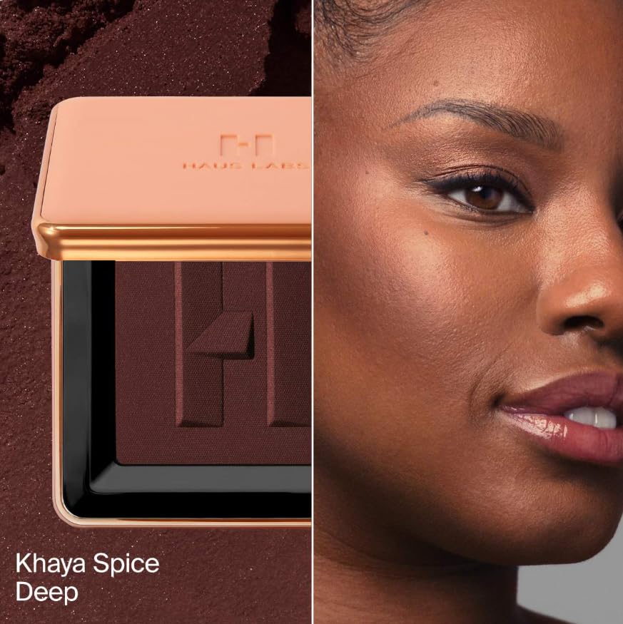 HAUS LABS BY LADY GAGA Power Sculpt Velvet Powder Bronzer - Khaya Spice Deep Beauty & Personal Care HAUS LABS BY LADY GAGA