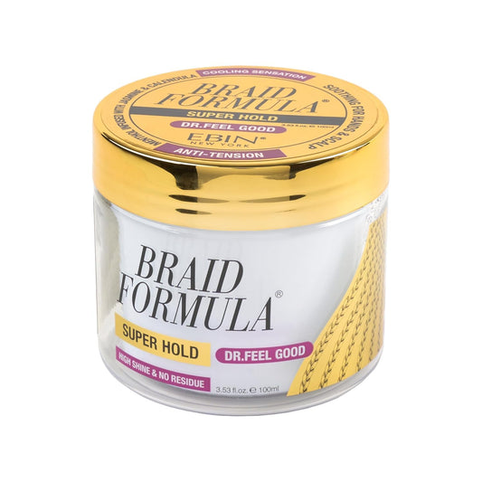 Braid Formula Dr. Feel Good Super Hold, 3.53fl. oz. | Menthol Infused to give Cooling Sensation, Smoothing with High Shine, Long Lasting Hold, Great Beauty & Personal Care EBIN NEW YORK