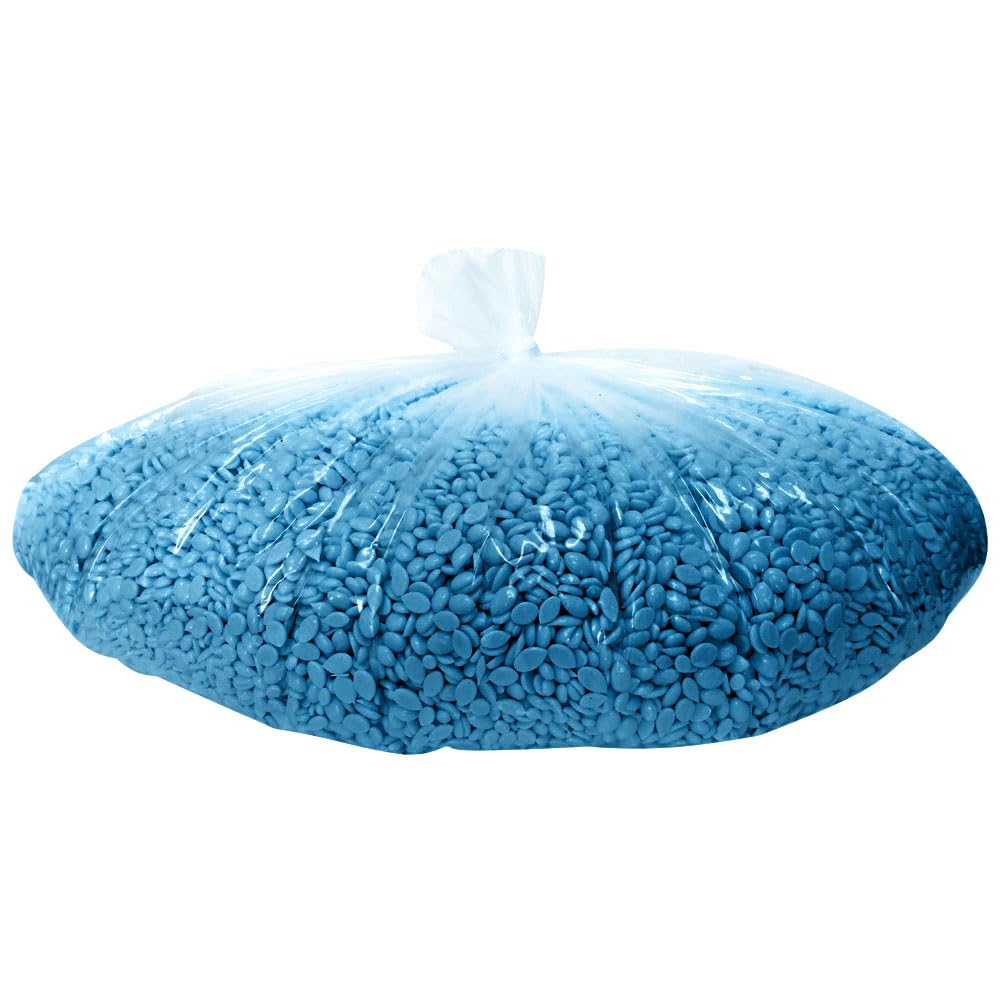 Waxness Neon Series Blue Hard Wax Beads Bulk 22 lb (10 kg) - Rosin-Free Stripless Hard Wax with Creamy Gel Texture and High Visibility, Salon Use Beauty and Personal Care Waxness