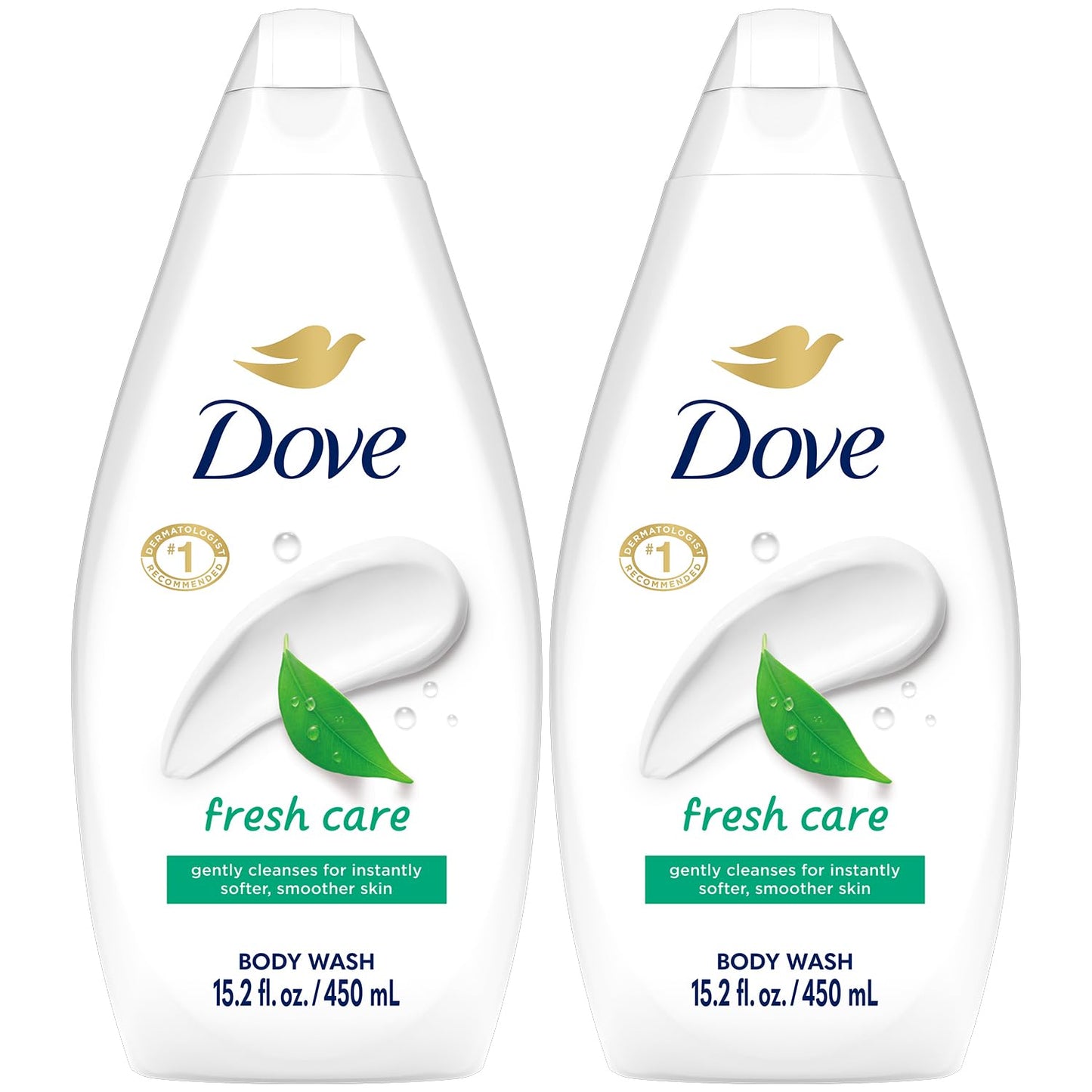 Dove Body Wash Fresh Care 2-Pack - Revitalizing & Moisturizing Cleanser for Smooth, Soft Skin, 15.2 Oz Ea Beauty & Personal Care Dove