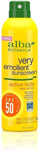 Alba Botanica Very Emollient, Active Kids Spray Sunscreen SPF 50 6 oz (Pack of 11)11 Beauty & Personal Care Alba Botanica