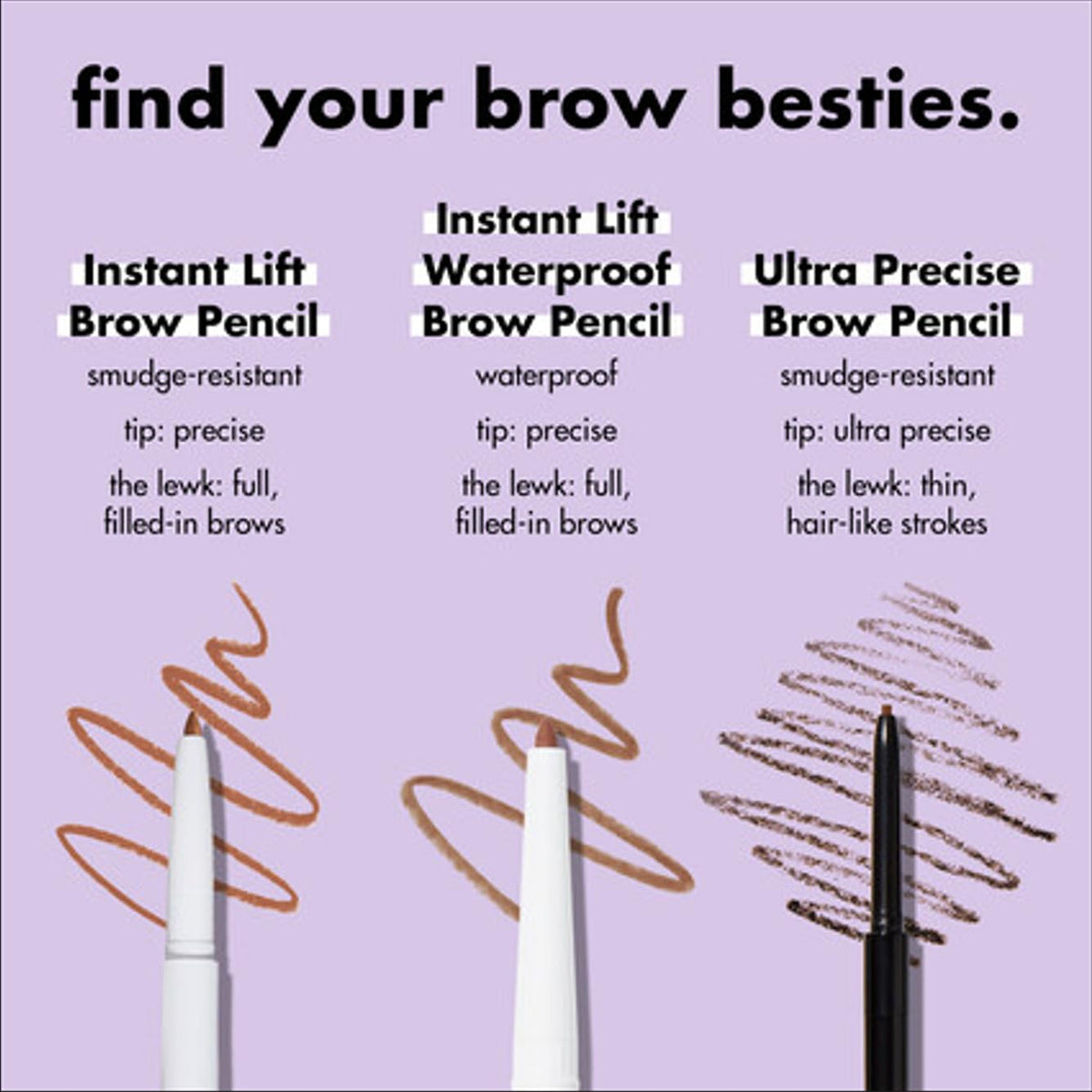 e.l.f. Instant Lift Brow Pencil, Dual-Sided, Precise, Fine Tip, Shapes, Defines, Fills Brows, Contours, Combs, Tames, 0.006 Oz, Deep Brown, 1 Count Beauty & Personal Care e.l.f.