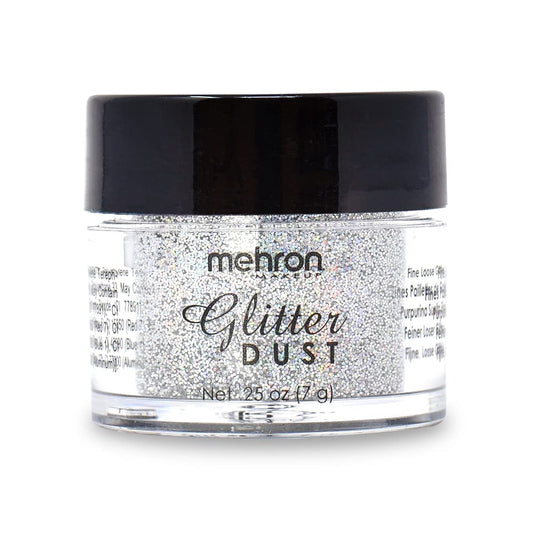 Mehron Makeup Paradise Glitter FX | Professional Cosmetic for Makeup & Art | Vibrant & Shimmering Loose Glitter .25 oz (7 g) (Holographic Silver) Beauty & Personal Care Mehron