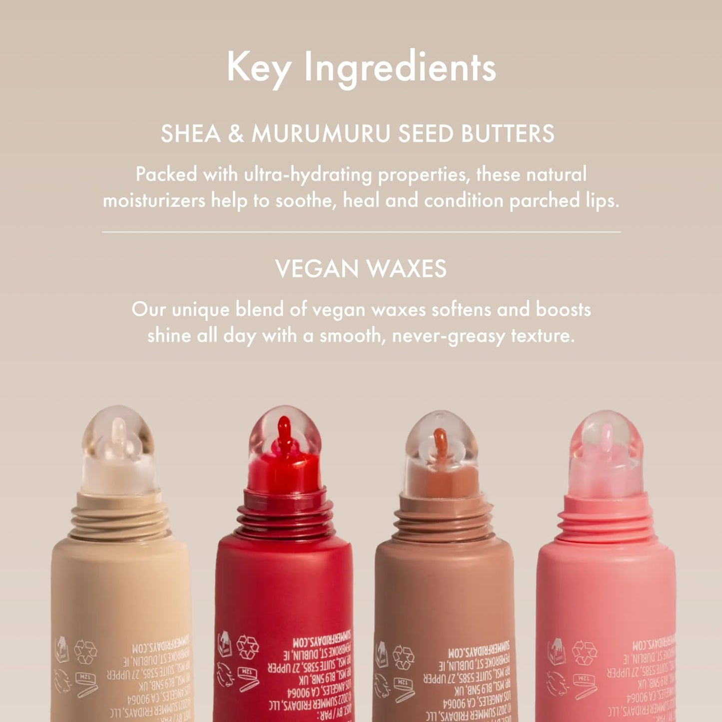 Summer Fridays Lip Butter Balm - Moisturizing Lip Gloss for Instant Shine + Sheer Color - With Nourishing Shea Butter - Everyday Makeup + Skin Care Beauty and Personal Care Summer Fridays