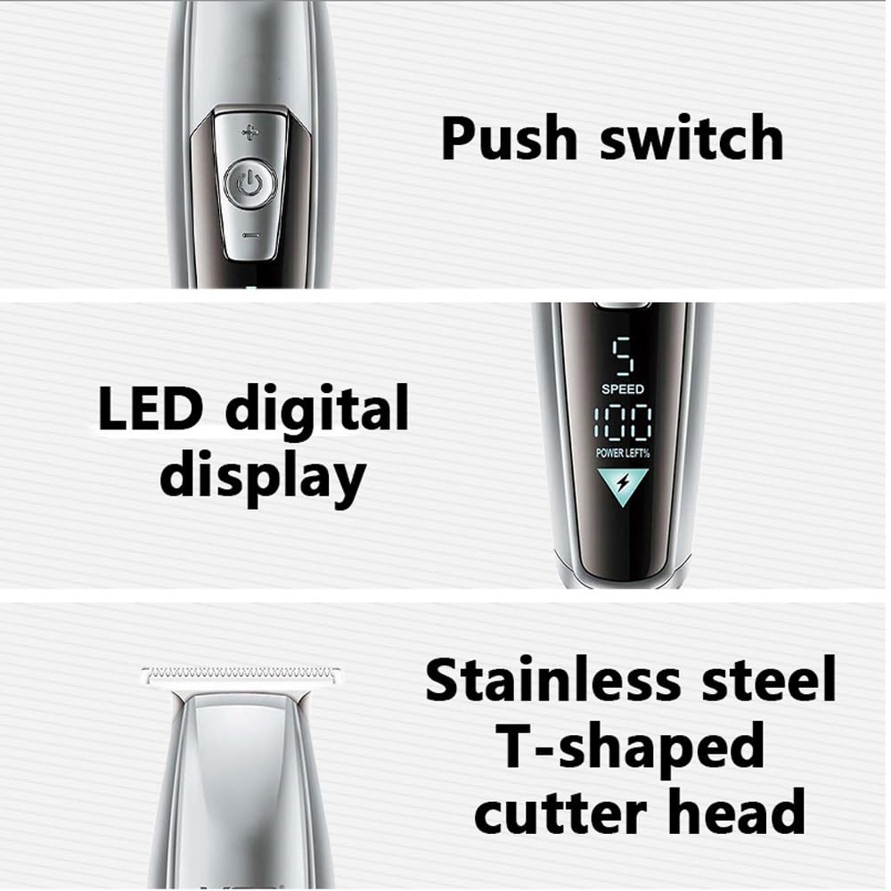 QDKVTNDJZ Hair Clippers for Men, Trimmer Electric Cutting Machine Barber Cordless Adjustable Haircut for Beauty and Personal Care QDKVTNDJZ