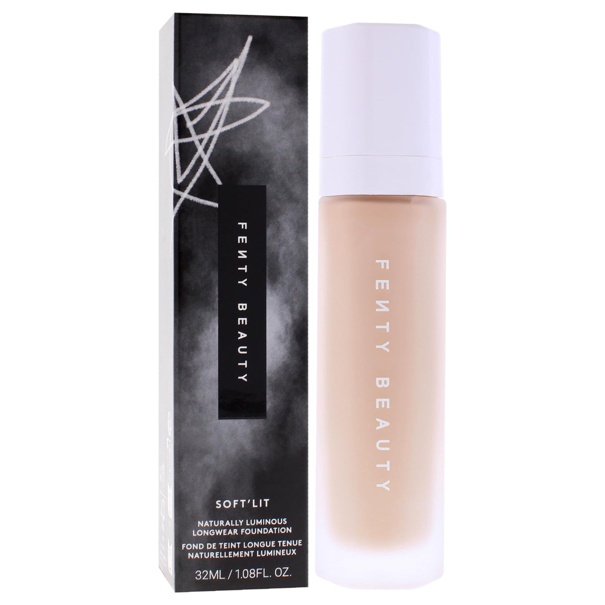 Soft Lit Naturally Luminous Longwear Foundation - 210 Light Medium Neutral by Fenty Beauty for Women - 1.08 oz Foundation