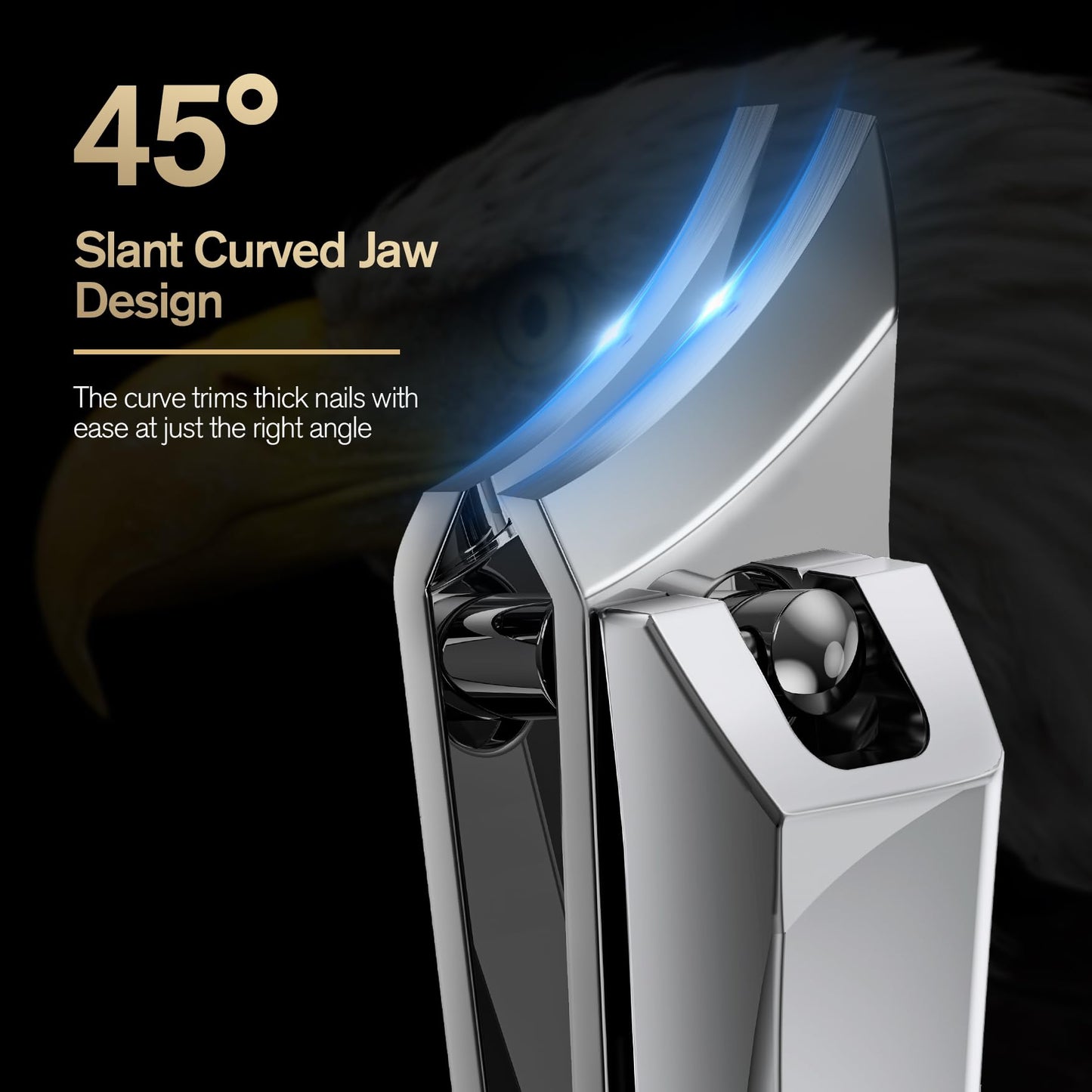 FERYES Ingrown Nail Clipper - Slant Curved Blade Nail Clipper for Thick Toenails and Ingrown Nails, Podiatrist Toenail Clippers for Seniors and Men Beauty and Personal Care FERYES