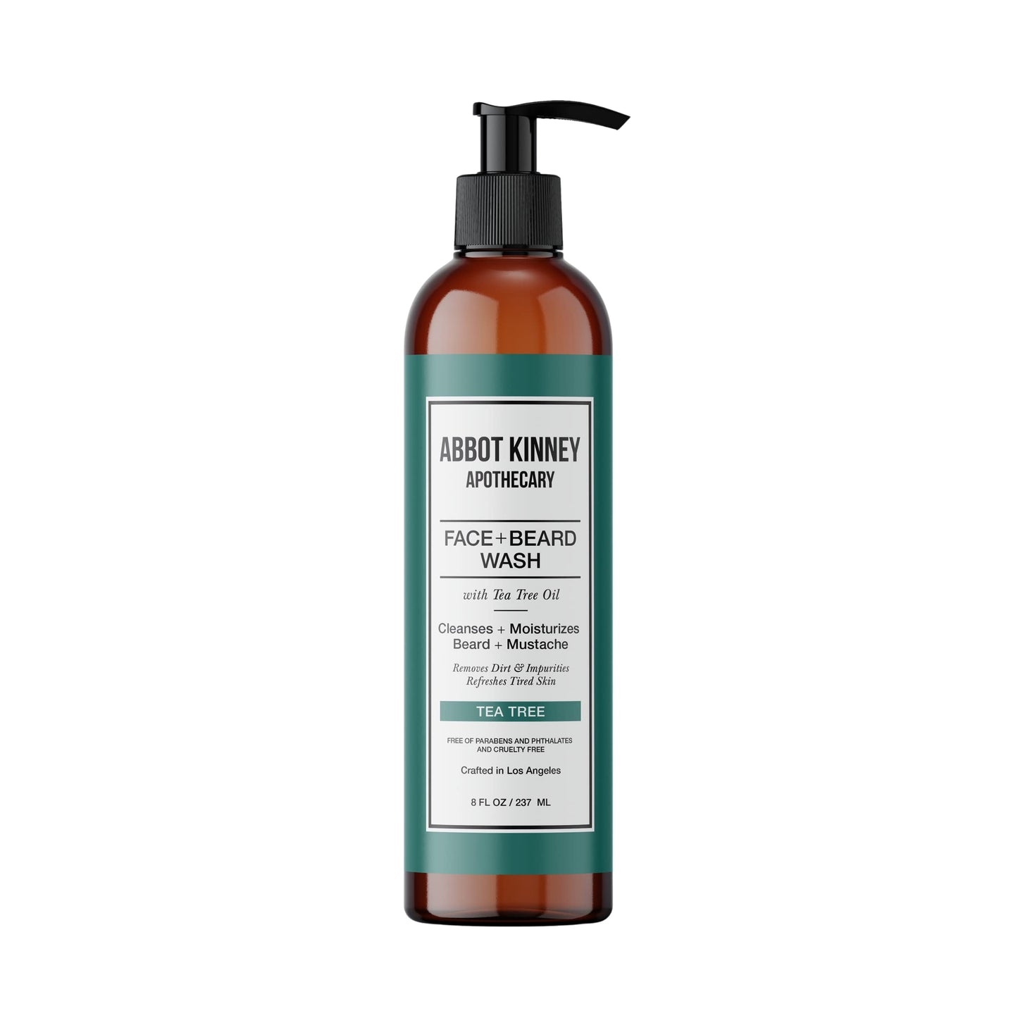 ABBOT KINNEY APOTHECARY Beard Wash, Sulfate Free Men's Face Wash, Softens Facial Hairs, Removes Dandruff and Dirt, Beard Shampoo with Tea Tree Oil Beauty and Personal Care ABBOT KINNEY APOTHECARY