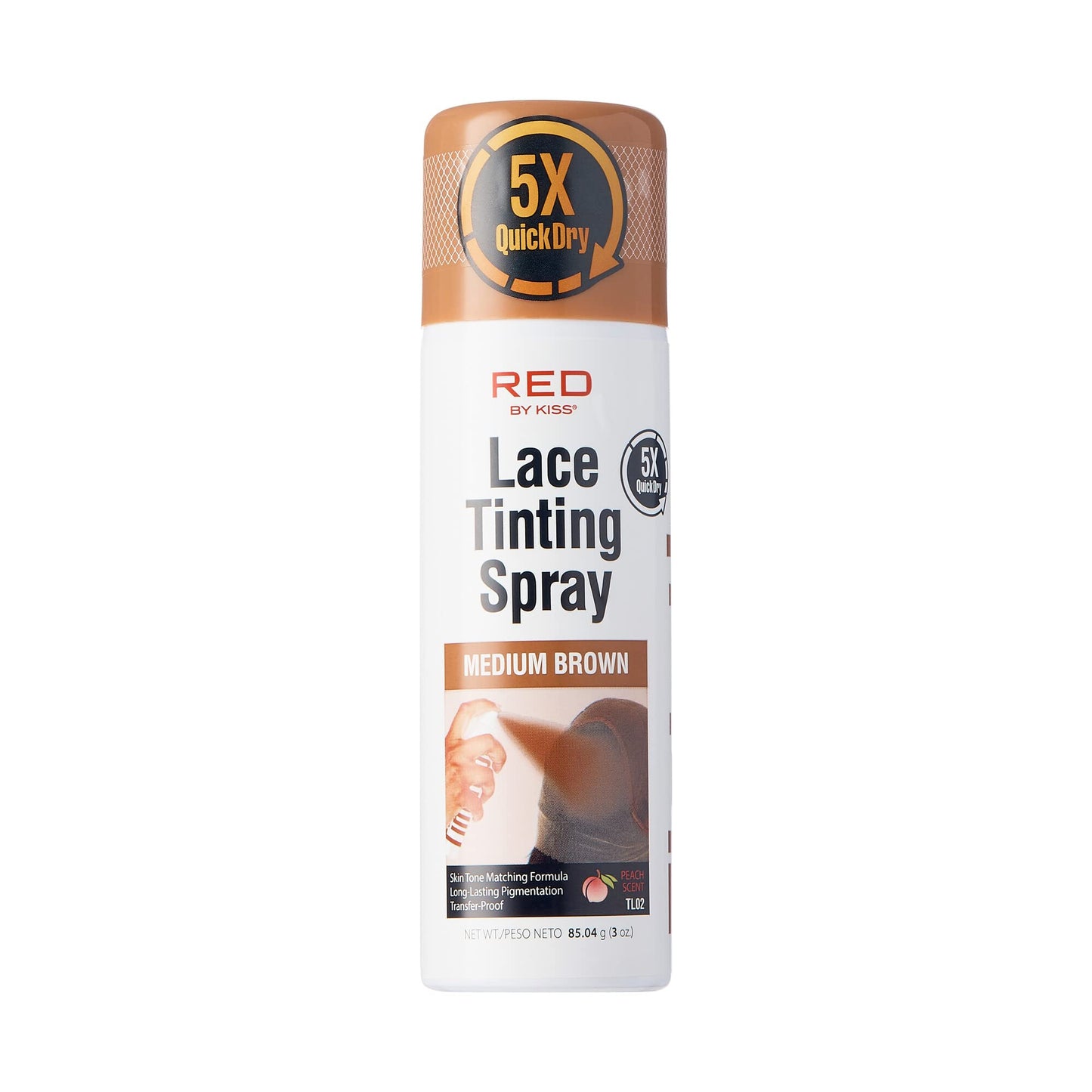 Red by Kiss Lace Tinting Spray, Quick Dry & Skin Tone Matching for Lace Wig, Transfer-Proof, No Smudging, Long Lasting, Precision Control with Pointed Beauty & Personal Care Red by Kiss
