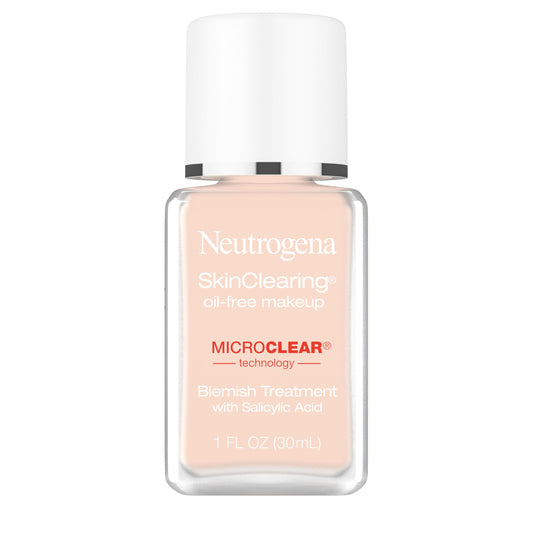 Neutrogena SkinClearing Oil-Free Acne and Blemish Fighting Liquid Foundation with.5% Salicylic Acid Acne Medicine, Shine Controlling Makeup for Acne Beauty & Personal Care Neutrogena