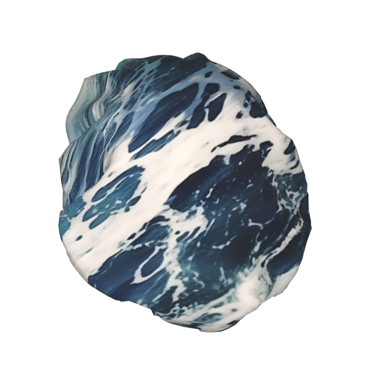 Beach Foam Wave Shower Cap For Women Reusable Double Layers Bathing Bath Cap Hair Caps Waterproof Elastic Band Ladies Spa Salon Shower Hat Hair Caps Beauty and Personal Care GDSHJKLW
