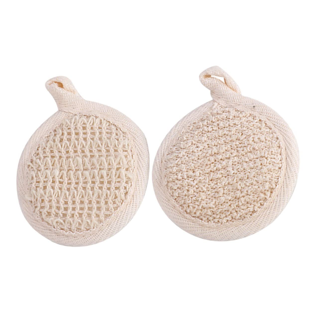 SOLUSTRE 2pcs Bath Towel Shower Loofah Sponge Shower Loofah Pad Sponge Scrubber Bubble Making Towel Scrubbing Wash Cloth Bath Scrub Body Numb Take a Beauty and Personal Care SOLUSTRE