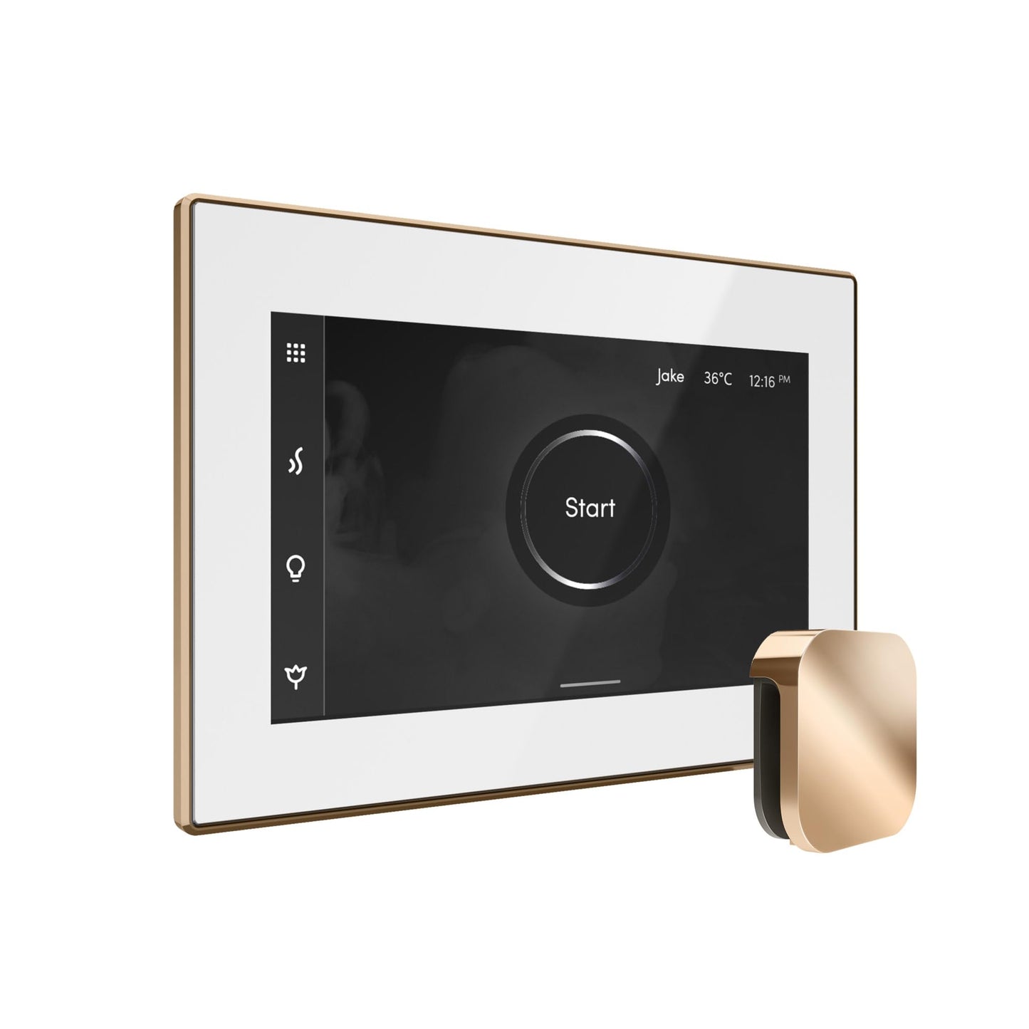 Mr Steam XButler Max Steam Shower Ctrl Pkg w/iSteamX Control and Steamhead in White Polished Gold Beauty and Personal Care Mr. Steam