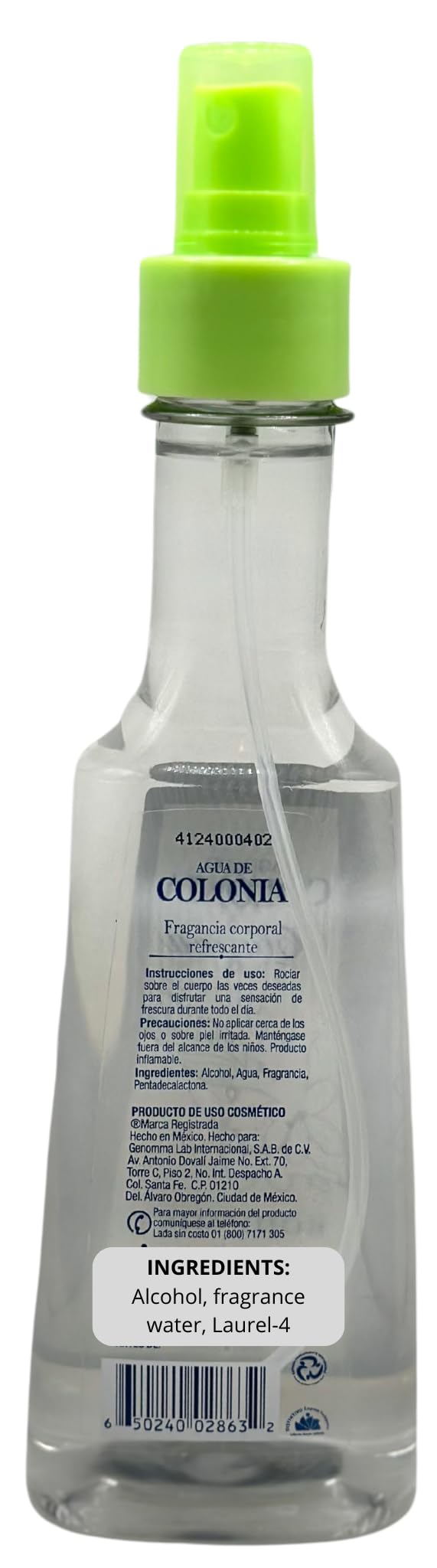 2 X Sanborns Agua De Colonia Clasica Flor De Naranja Body Mist Spray 260ml Ea Plastic Bottle Beauty & Personal Care Sanborns