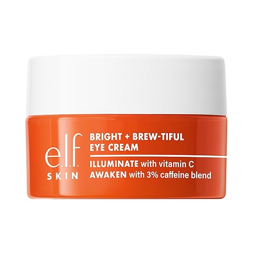 e.l.f. SKIN Bright + Brew-tiful Eye Cream, Helps Brighten Appearance Of Undereye Dark Circles & Repair Puffiness, Vegan Beauty & Personal Care e.l.f.