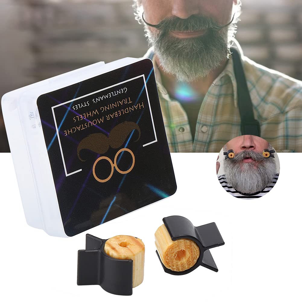 Handlebar Mustache Training Wheel, Mustache Curler Mustache Trainer Men Mustache Styling Template Mustache Training Wheel Beard Shaping Tool Handlebar Beauty and Personal Care Yosoo Health Gear
