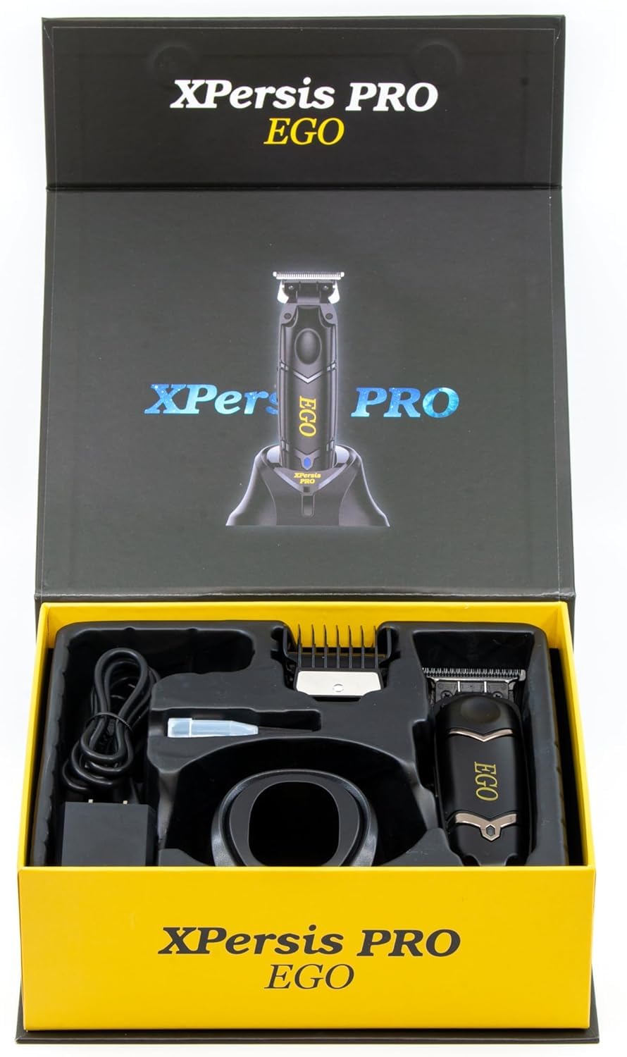 XPERSIS PRO EGO Brushless DLC Blade Cordless Hair Trimmers for Barbers, Professional Mens Hair Trimmers + Electric Razor Foil Shaver with Sharp Blades Beauty and Personal Care XPERSIS