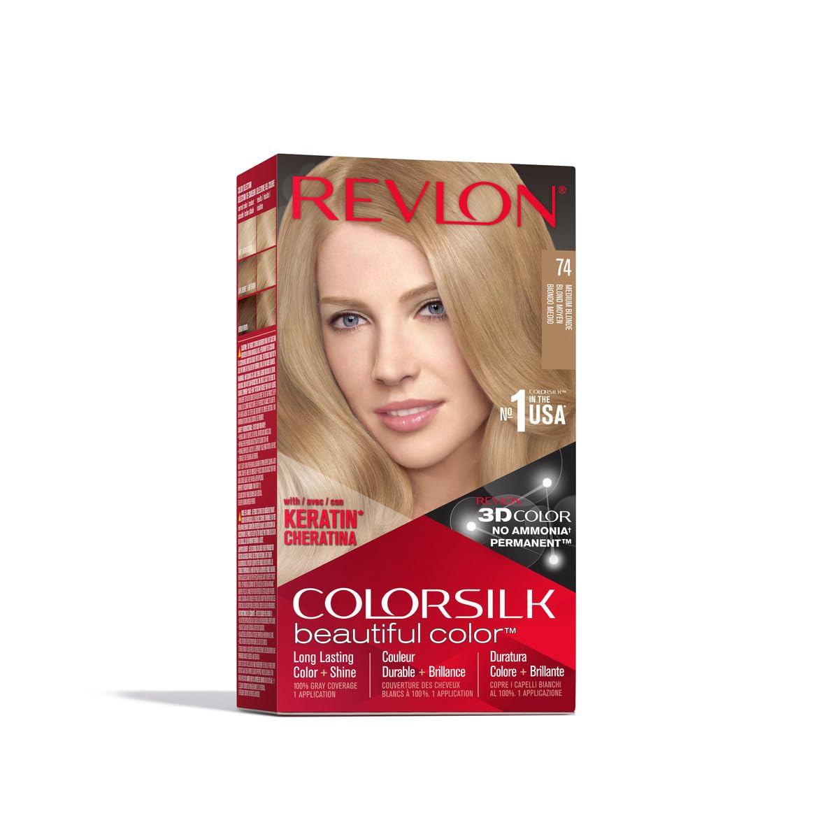 REVLON ColorSilk Haircolor, Medium Blonde Beauty & Personal Care REVLON