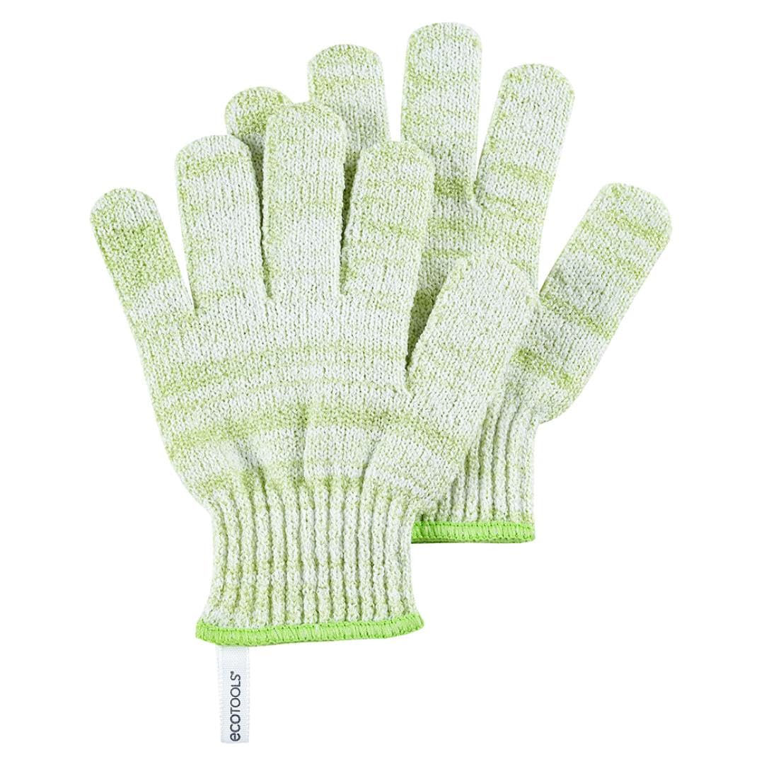 EcoTools Bath + Shower Gloves 6 Pack, Exfoliating Gloves Remove Dead Skin & Cleanse The Whole Body, Bath Gloves To Scrub & Hydrate, Self-Tanner Beauty & Personal Care EcoTools