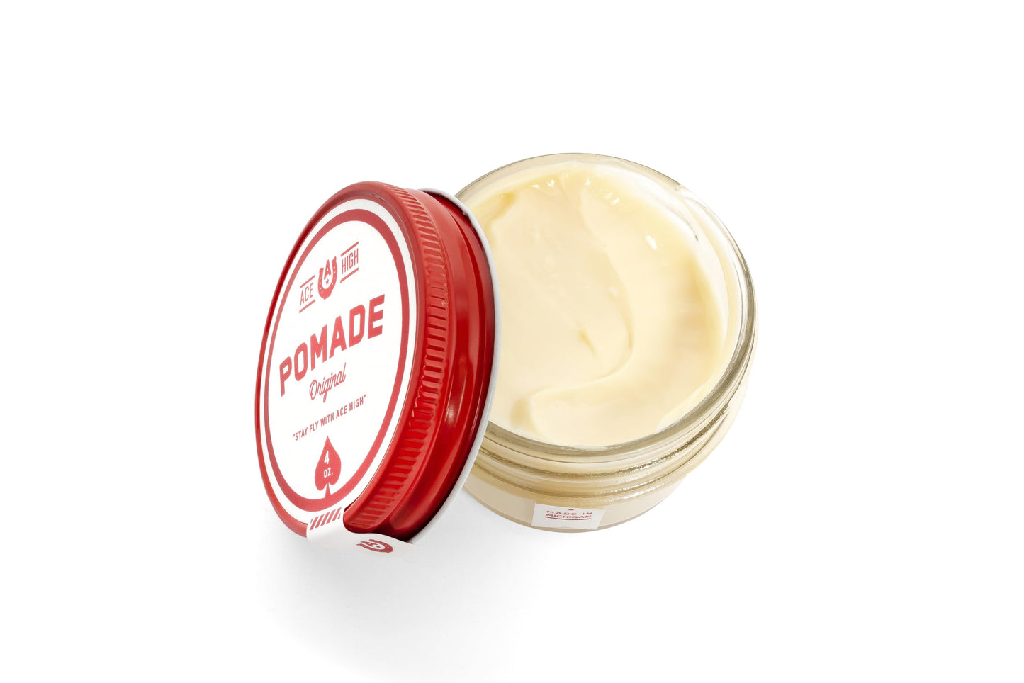 Ace High Pomade, Strong Hold, Natural Shine, Water Based, Hand Crafted, 4oz Beauty & Personal Care ace high