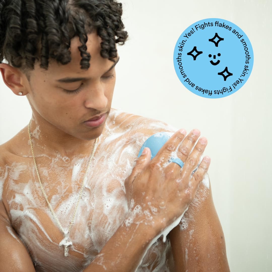 Boie USA Loop Body Scrubber - Soft Silicone-Like Exfoliating Shower Scrubber, Body Cleansing Brush - Hang-to-Wall Loofah Replacement - Antimicrobial Beauty & Personal Care Boie USA
