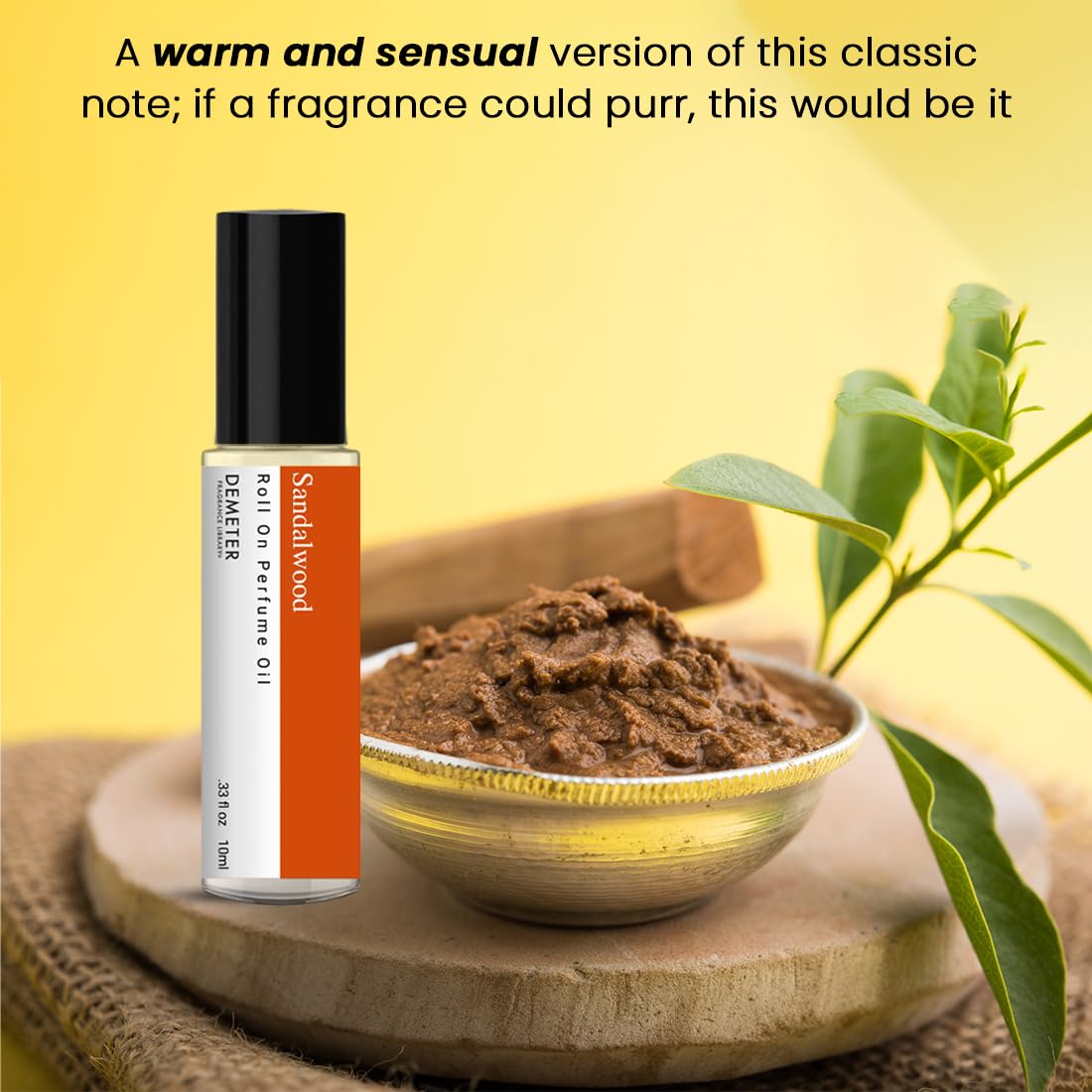 DEMETER Sandalwood Roll On Perfume Oil, 0.33 Oz, Long-Lasting Beauty & Personal Care DEMETER